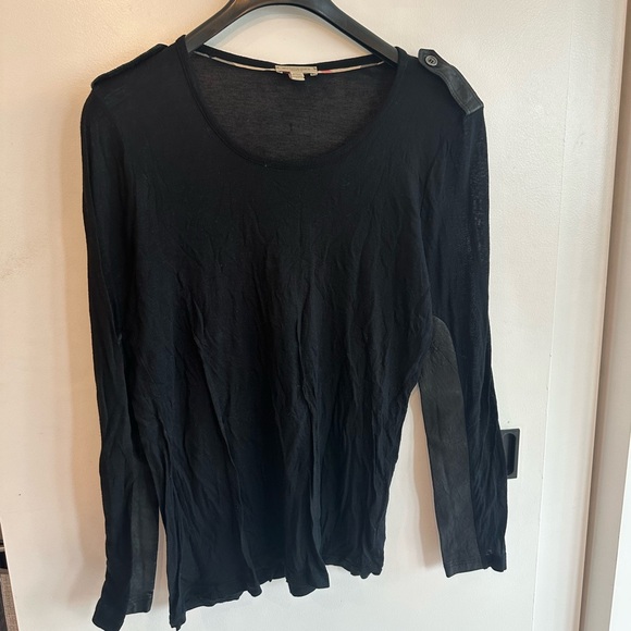 Burberry Black Long Sleeve Top XL - Picture 1 of 6